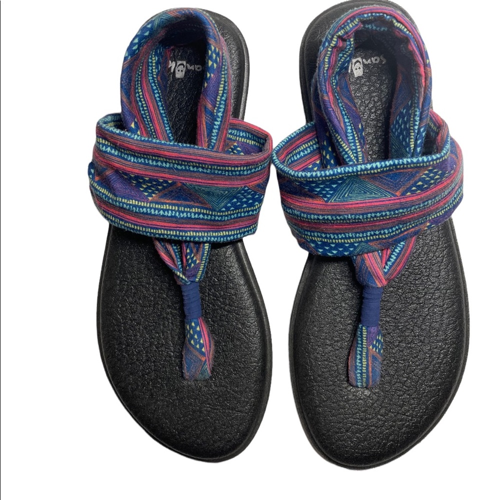 SANUK Yoga Sling Thong Sandals Size 9